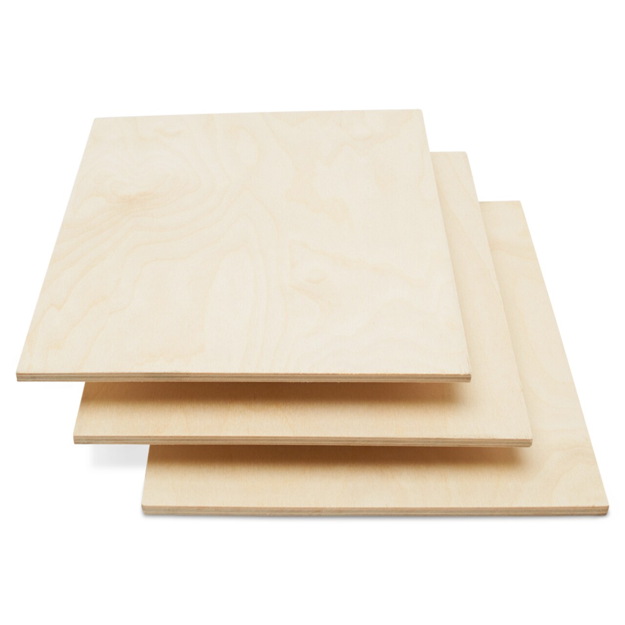 Baltic Birch Plywood, 12 x 8 Inch, B/BB Grade Sheets, 1/4 or 1/8